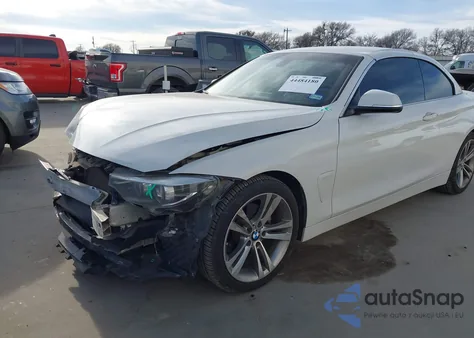 2018 BMW 430I z USA, uszkodzony, nr VIN WBA4Z1C59JEC58722